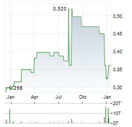 ANGES Aktie Chart 1 Jahr