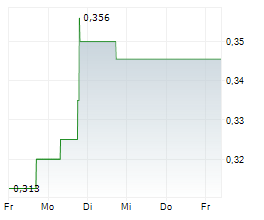 ASARIAN ENERGY LIMITED Chart 1 Jahr