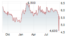 BAUER GMBH & CO KGAA Chart 1 Jahr
