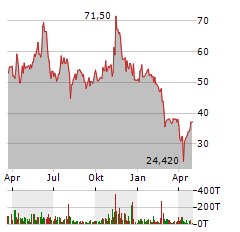 BITCOIN GROUP SE Jahres Chart