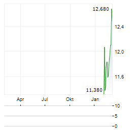 BITWISE DIAMAN BITCOIN & GOLD Aktie Chart 1 Jahr