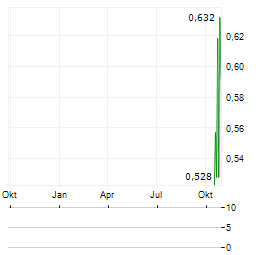 BLOSSOM GOLD Aktie Chart 1 Jahr