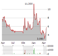 BRAINCHIP HOLDINGS LTD ADR Aktie Chart 1 Jahr