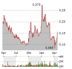 BRAINCHIP Aktie Chart 1 Jahr