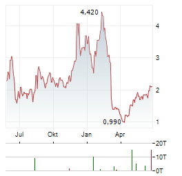 CARECLOUD Aktie Chart 1 Jahr