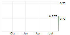 CARLIN GOLD CORPORATION Chart 1 Jahr