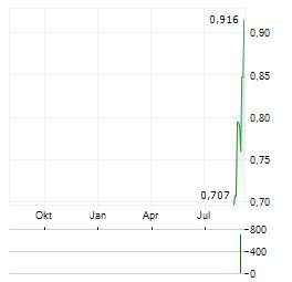 CARLIN GOLD Aktie Chart 1 Jahr