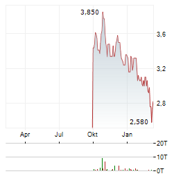 CHERY AUTOMOBILE Aktie Chart 1 Jahr