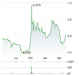 CHINASOFT INTERNATIONAL Aktie Chart 1 Jahr