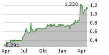 DATAPROCES GROUP A/S Chart 1 Jahr