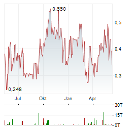 DENARIUS METALS Aktie Chart 1 Jahr