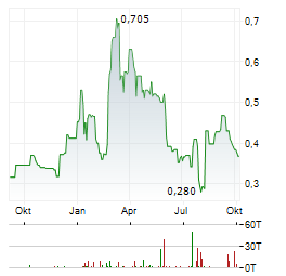 DENARIUS METALS Aktie Chart 1 Jahr