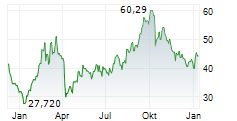 DIREXION DAILY CSI CHINA INTERNET INDEX BULL 2X SHARES Chart 1 Jahr