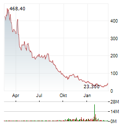 DIREXION DAILY JUNIOR GOLD MINERS INDEX BEAR 2X Aktie Chart 1 Jahr
