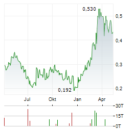 DOUBLEVIEW GOLD Aktie Chart 1 Jahr