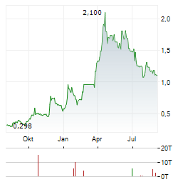 DOUBLEVIEW GOLD Aktie Chart 1 Jahr