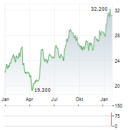 DOUGLAS DYNAMICS Aktie Chart 1 Jahr