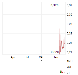 DRYDEN GOLD Aktie Chart 1 Jahr