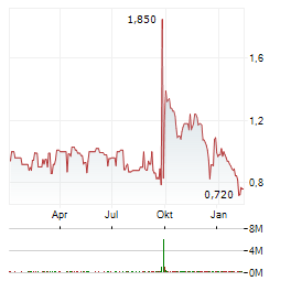 E-POWER INC Aktie Chart 1 Jahr