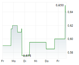 ERDENE RESOURCE DEVELOPMENT CORP Chart 1 Jahr