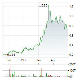 GOLD X2 MINING Aktie Chart 1 Jahr