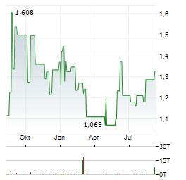 HITEK GLOBAL Aktie Chart 1 Jahr