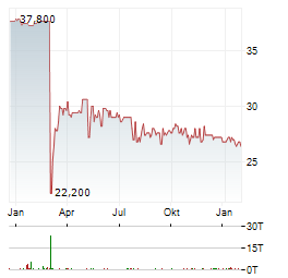 HOMAG GROUP Aktie Chart 1 Jahr