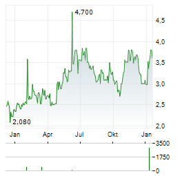 HYPERA Aktie Chart 1 Jahr