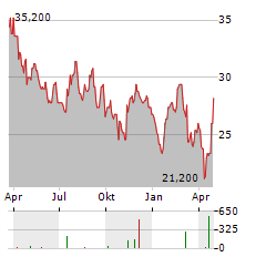 INSTEEL Aktie Chart 1 Jahr