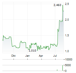 ITACONIX Aktie Chart 1 Jahr