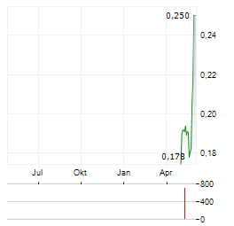 LE MINERALS Aktie Chart 1 Jahr
