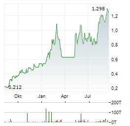 LIBERTY GOLD Aktie Chart 1 Jahr