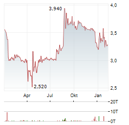 META WOLF Aktie Chart 1 Jahr