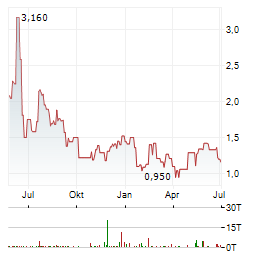 NANOVIRICIDES Aktie Chart 1 Jahr