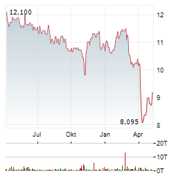 NEW MOUNTAIN FINANCE Aktie Chart 1 Jahr