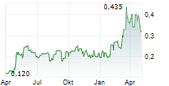 NEWCORE GOLD LTD Chart 1 Jahr