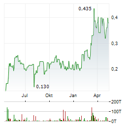 NEWCORE GOLD Aktie Chart 1 Jahr