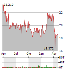 NIPPON STEEL Aktie Chart 1 Jahr