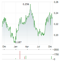 NORTH ENERGY Aktie Chart 1 Jahr