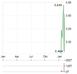 P2 GOLD Aktie Chart 1 Jahr
