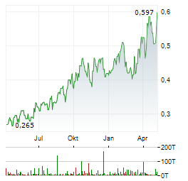 PAN AFRICAN RESOURCES Aktie Chart 1 Jahr