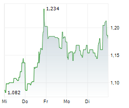 PARAMOUNT GOLD NEVADA CORP Chart 1 Jahr