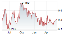 PASOFINO GOLD LIMITED Chart 1 Jahr