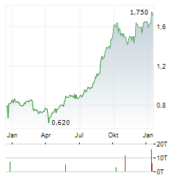 PERENTI Aktie Chart 1 Jahr