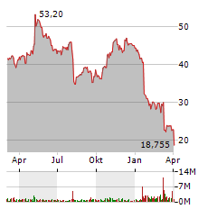 PUMA SE Jahres Chart