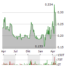 REVIVAL GOLD Aktie Chart 1 Jahr