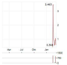 RUBICO Aktie Chart 1 Jahr