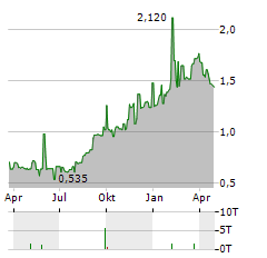 RUBICON TECHNOLOGY Aktie Chart 1 Jahr