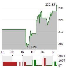 TESLA Aktie 5-Tage-Chart