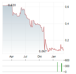 TOOSLA Aktie Chart 1 Jahr